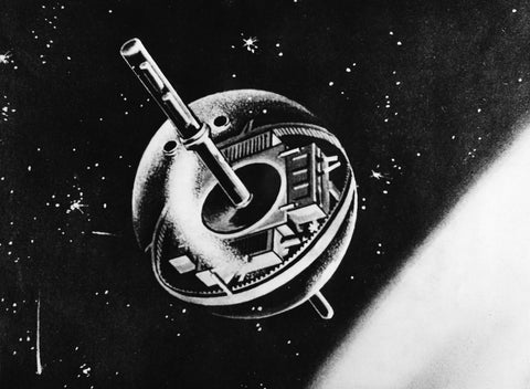 Illustration of Sputnik Time Magazine 1957