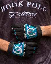 Black Pittards Polo Gloves - Jungle Leaf