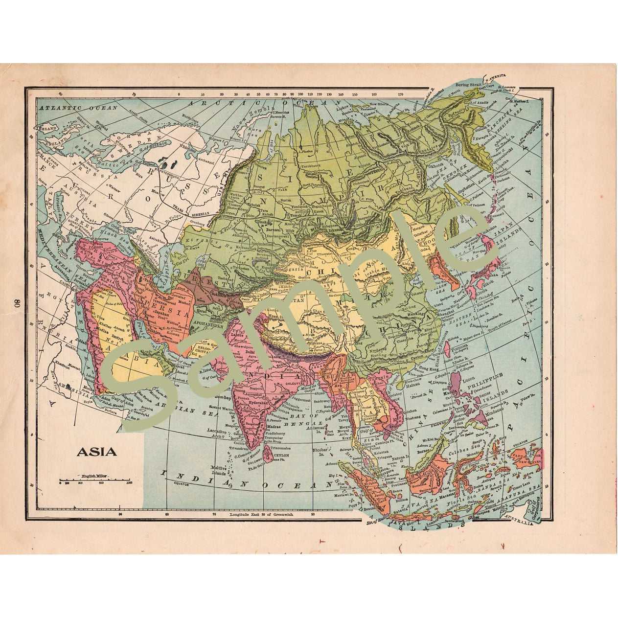 Printable Map Of Europe And Asia In The 1900