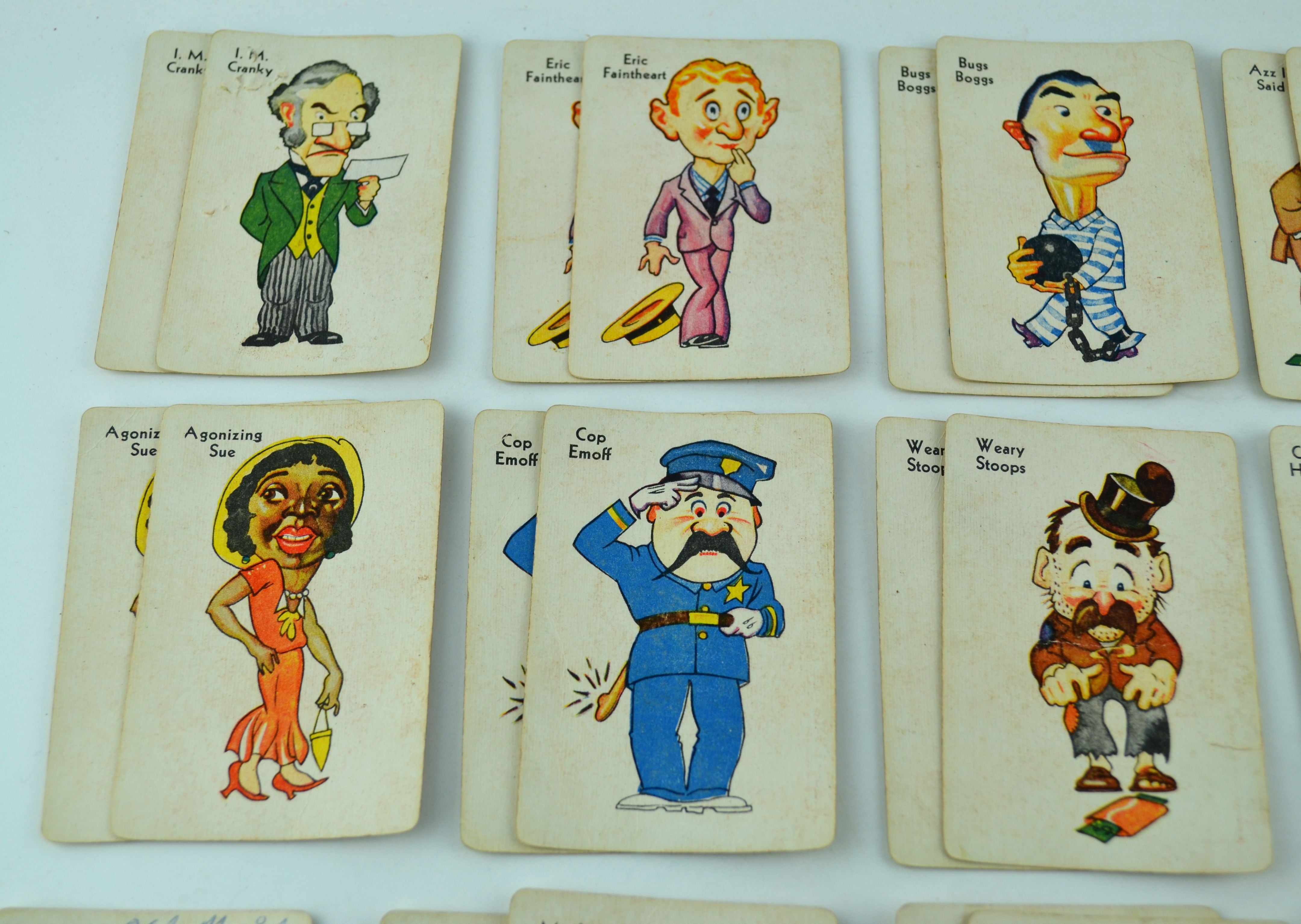 vintage whitman old maid card game