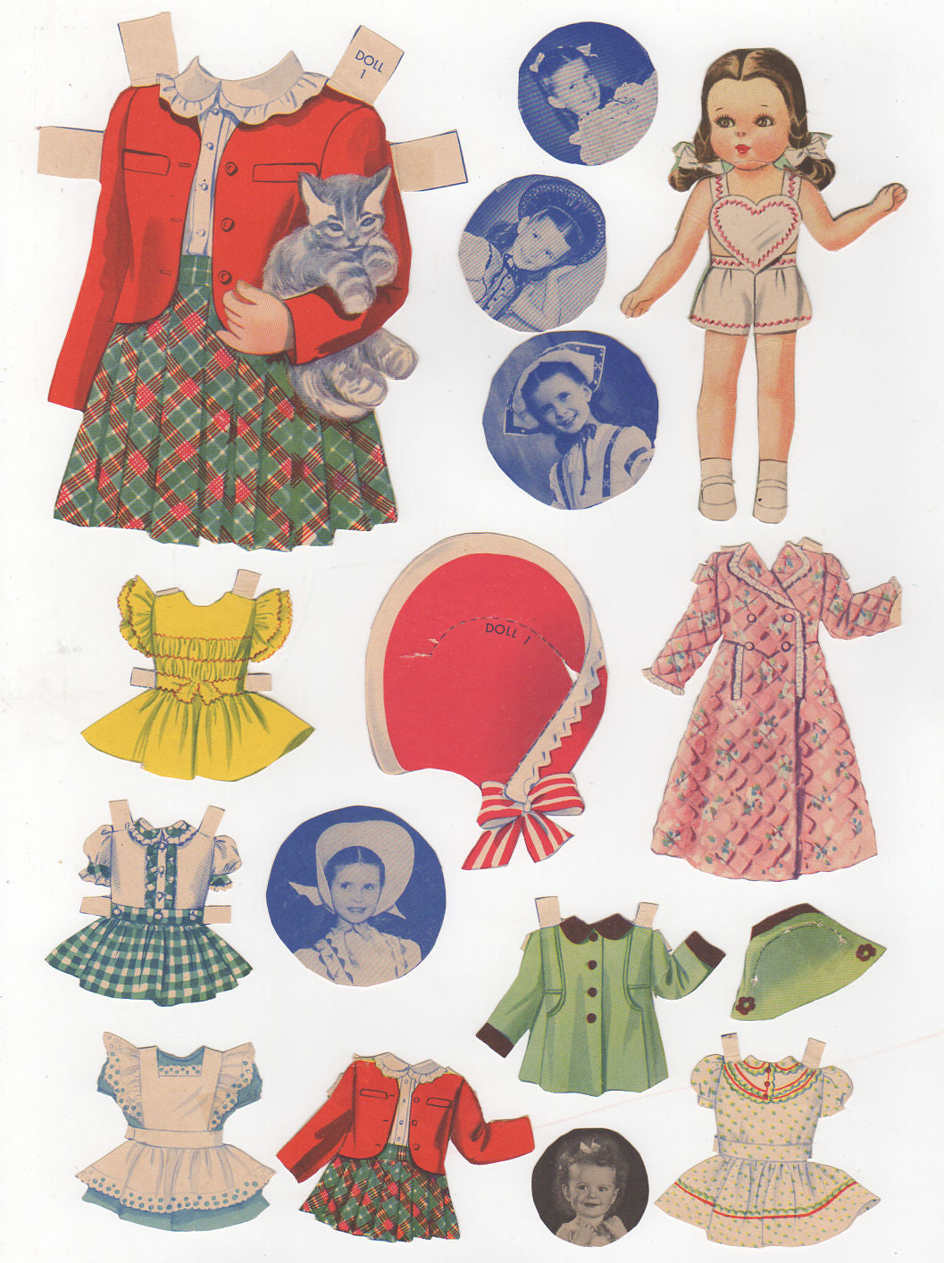 vintage paper dolls 1940s