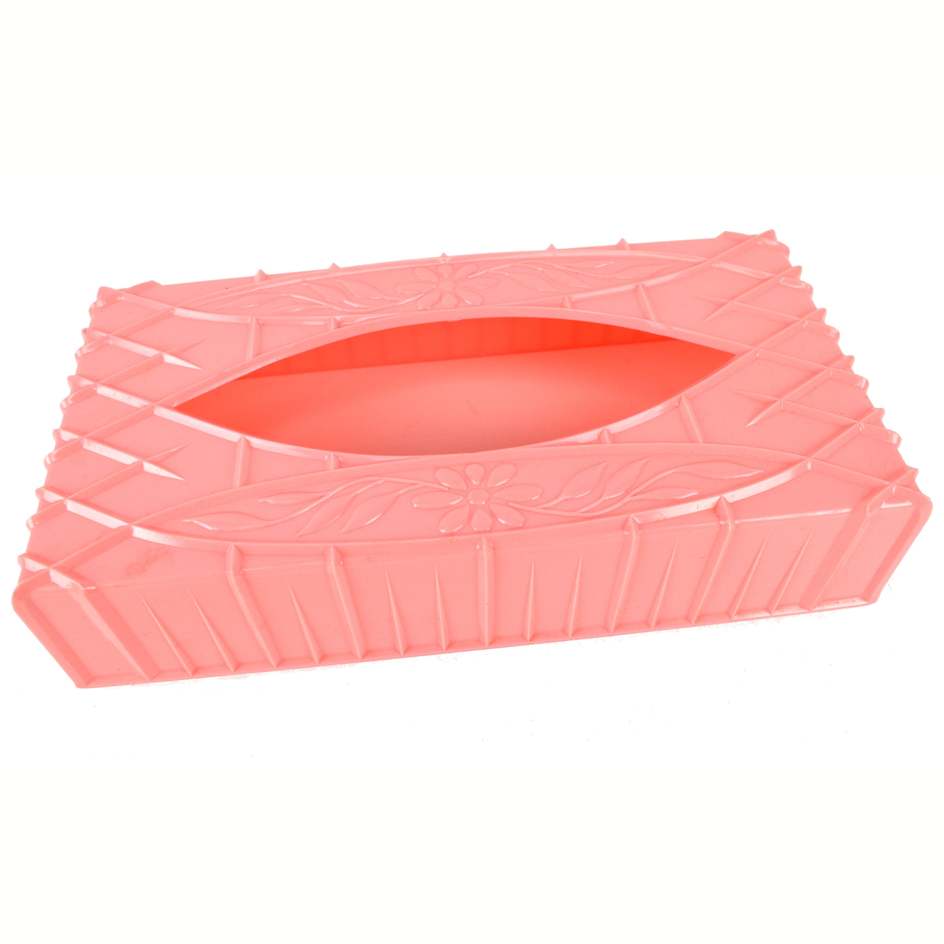 pink tissue holder