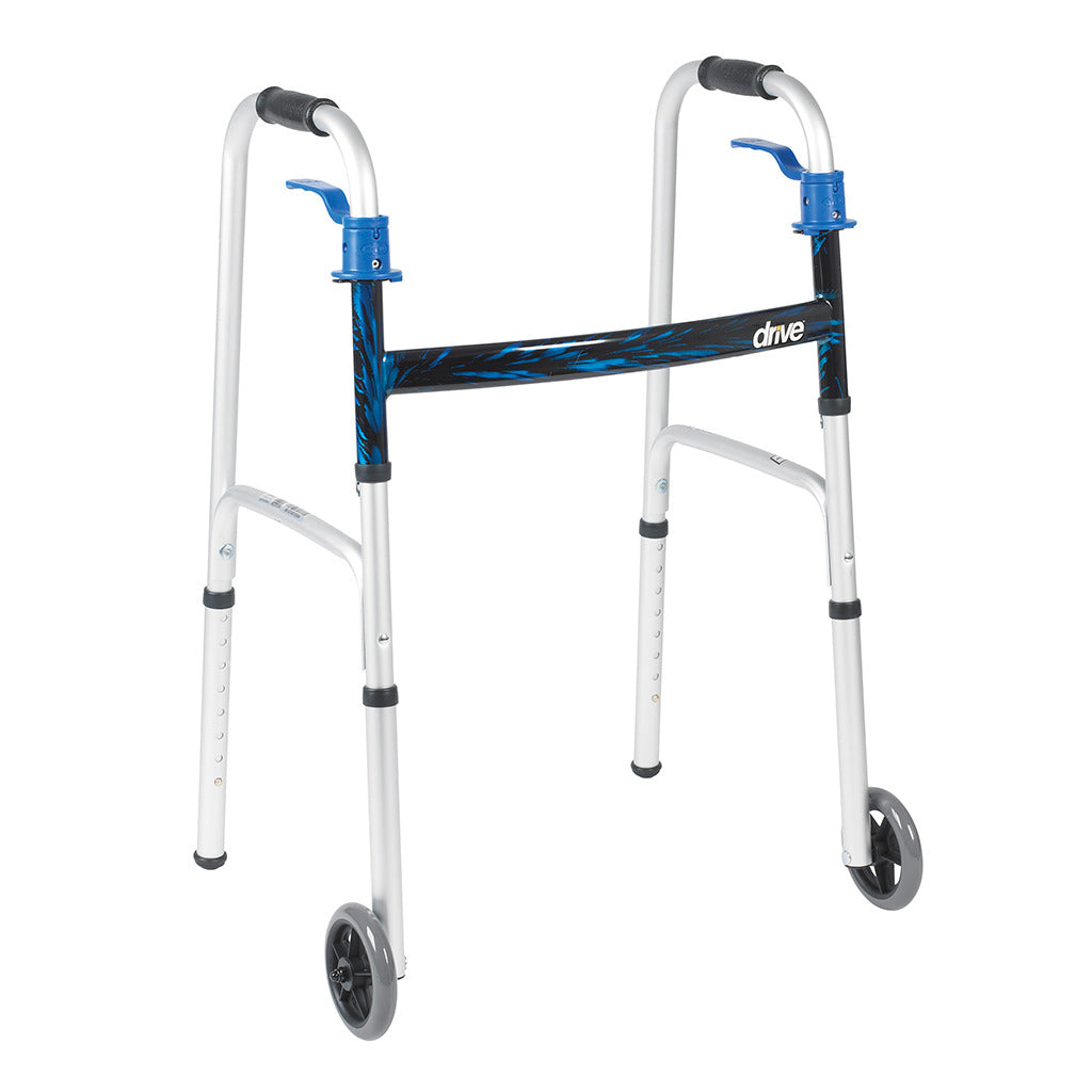 Drive Deluxe Trigger Release Folding Walker E0135 – Wealcan Llc