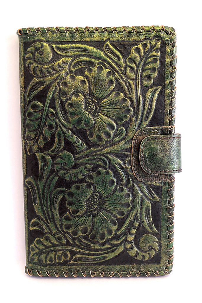 Leather Wallet For Women S In Vintage Green Antique Wallet