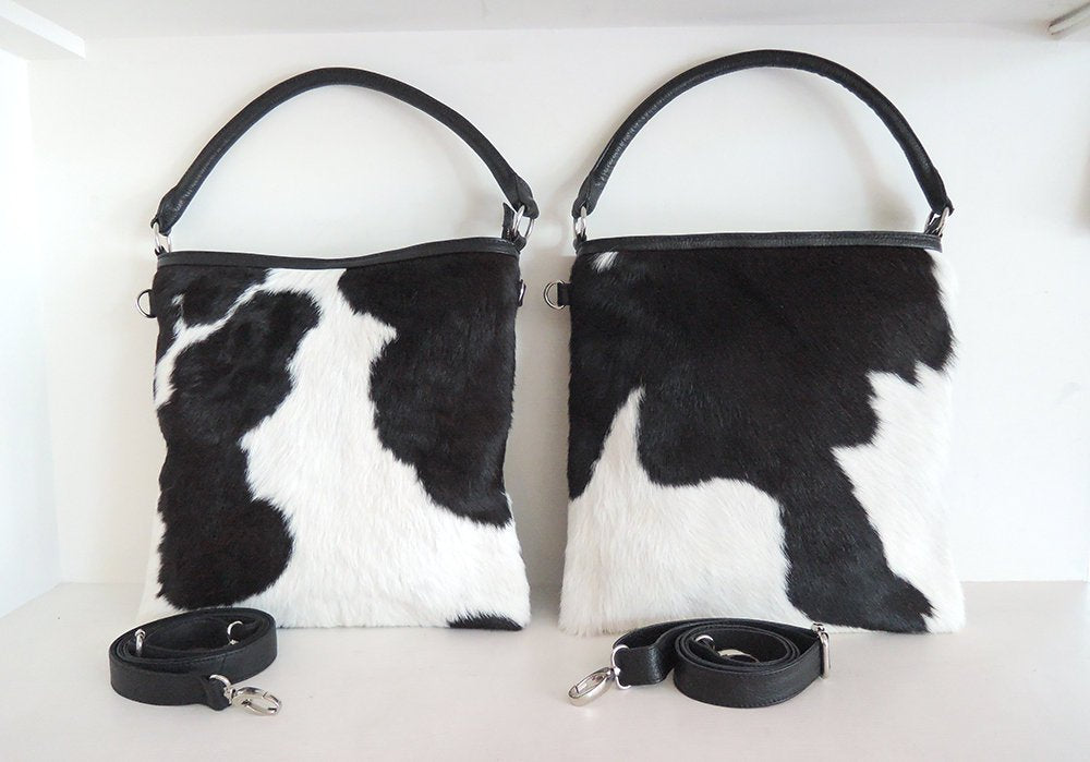 Cowhide Purse Hair On Hide Bag Black And White Cowhide