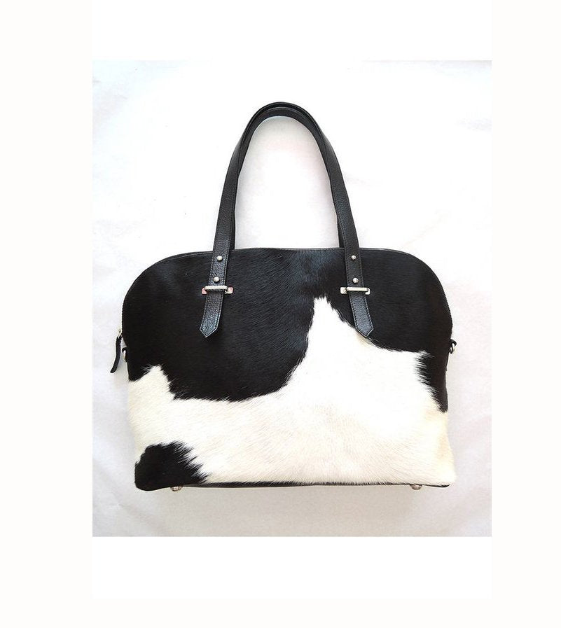 cowhide messenger bag