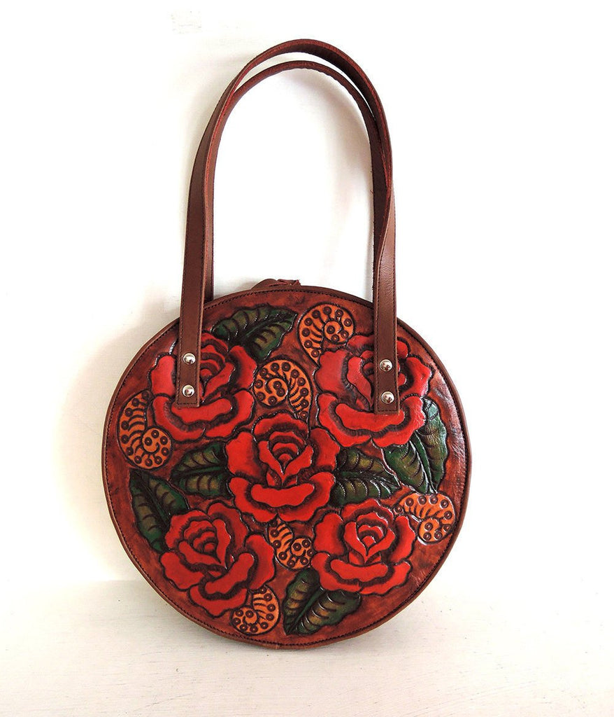 red rose purse