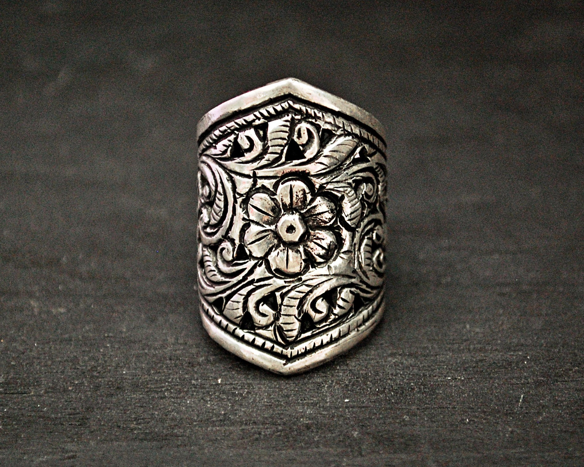 Ethnic Band Ring from India - Size 8+