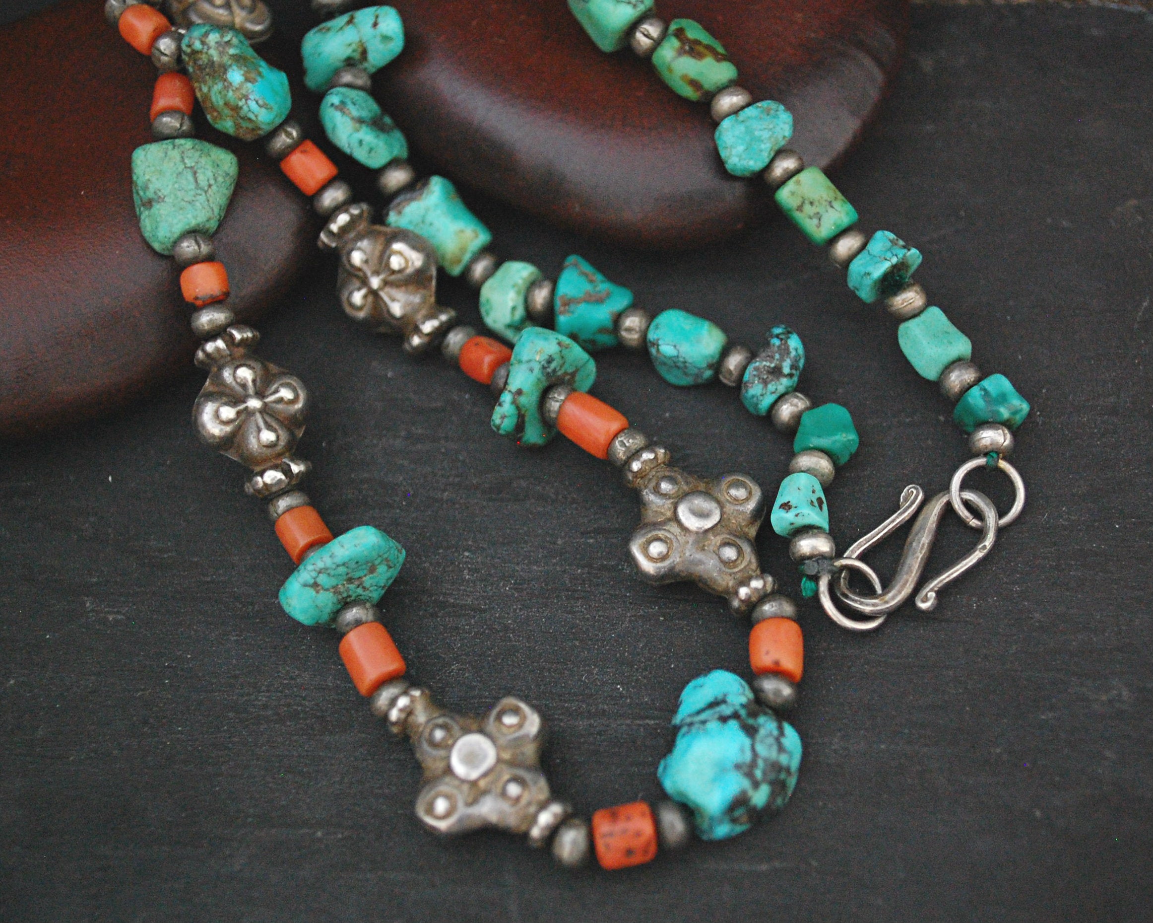 Antique Ladakh Coral Turquoise Necklace – Cosmic Norbu