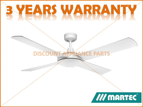 Martec Lifestyle 52 4 Blade White Ceiling Fan No Light Part Dls134w