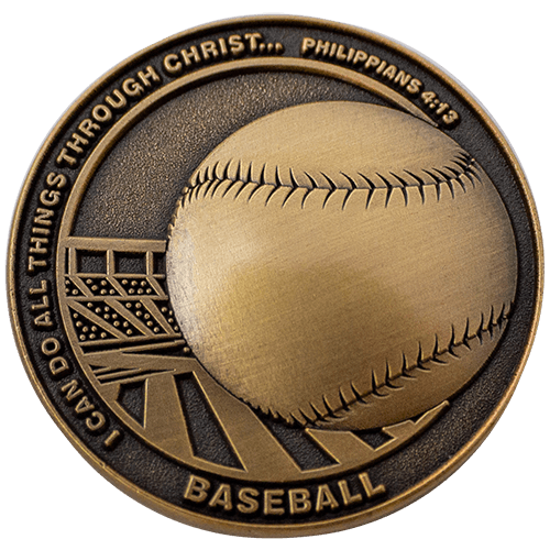 Baseball Team Plated Sports Coin | Christian – Logos Trading Post