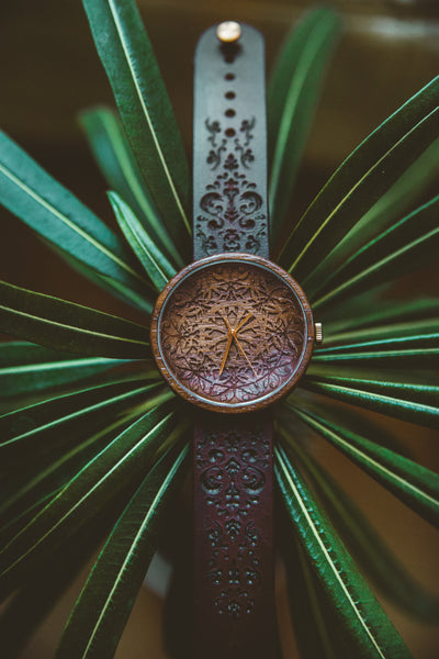 Mandala King Wooden watch