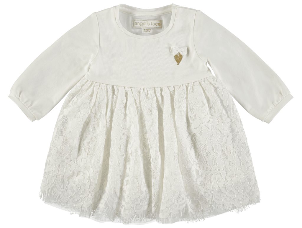 newborn white lace dress