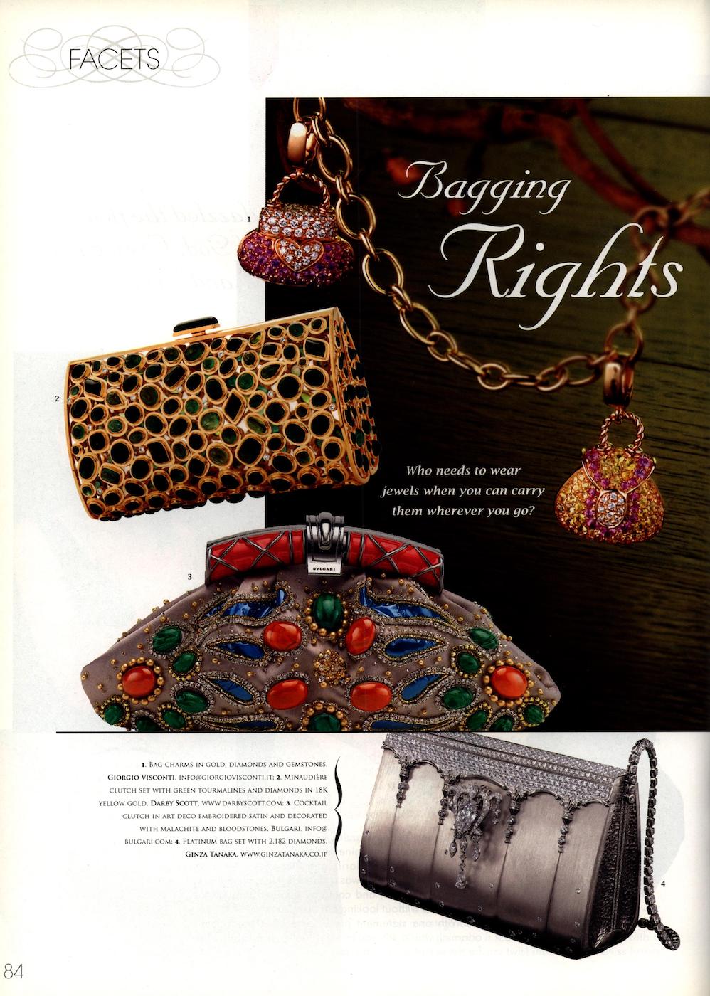 Tourmaline & Diamond Jeweled Minaudière from Darby Scott as seen in Solitaire Magazine