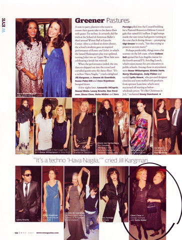 Celebrity page in W Magazine with Bette Middler holding Darby Scott Handbag
