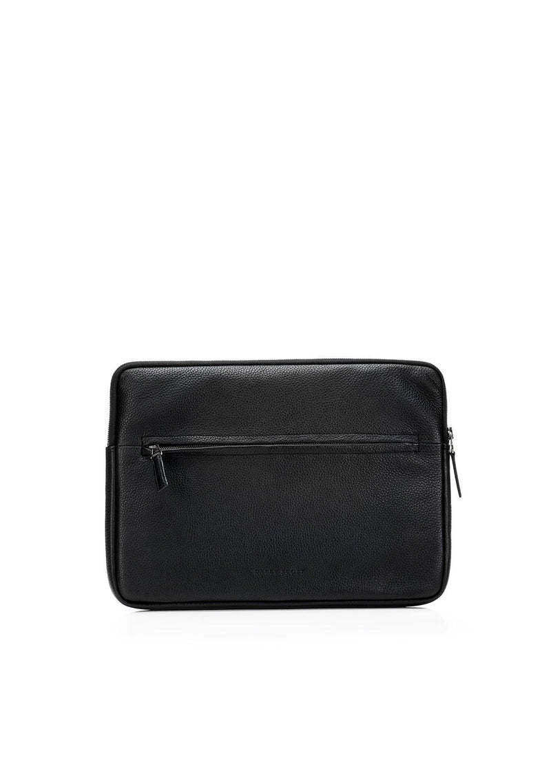 Laptop Case in Black Leather | Darby Scott