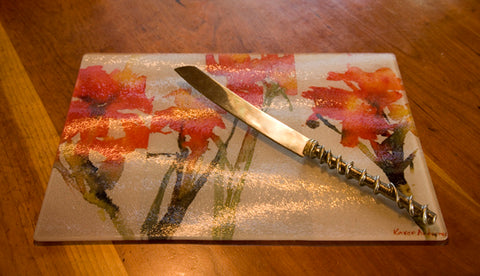 decorative glass cutting boards