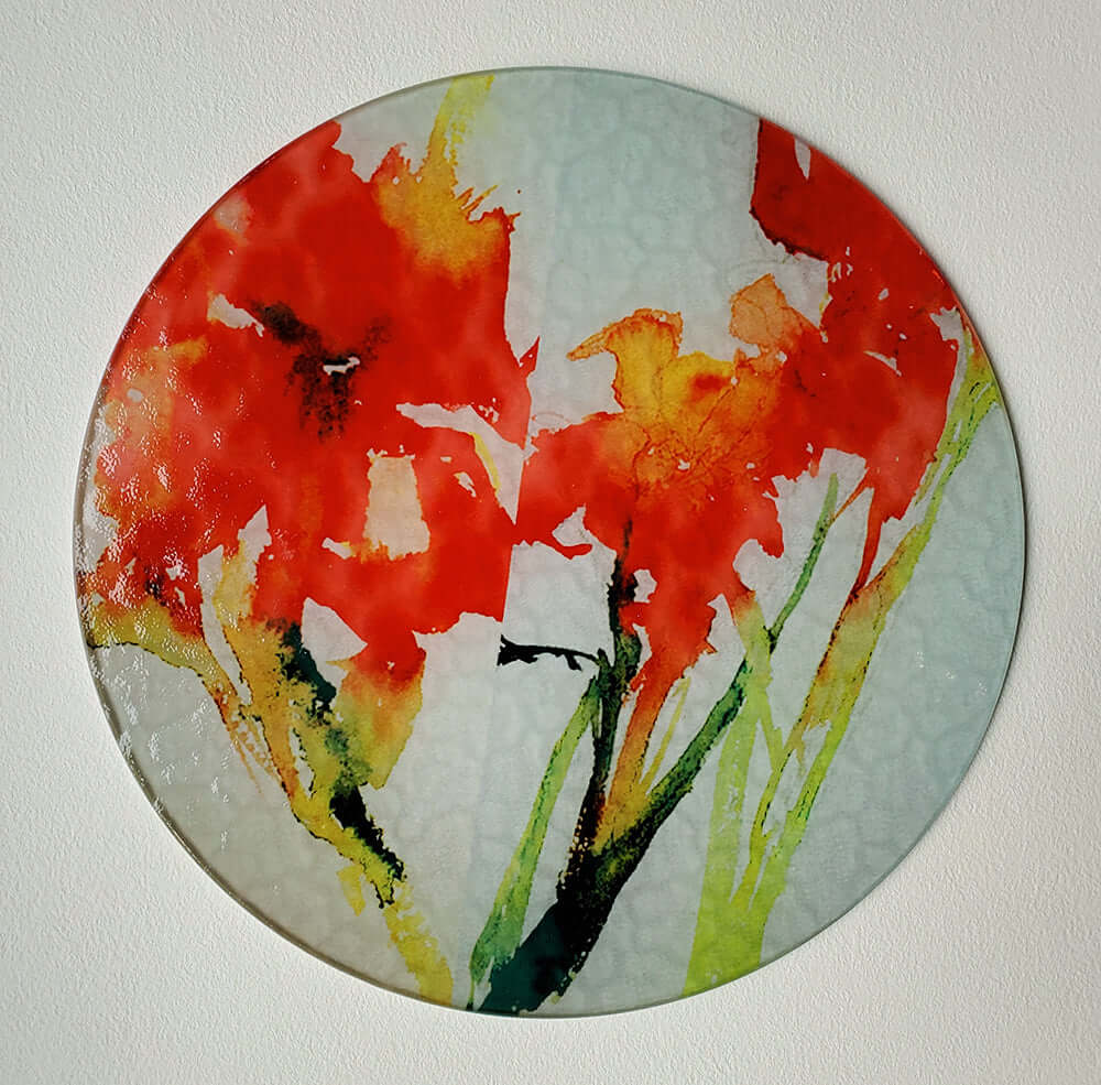 Japanese Garden - Glass Cutting Board – Inner Vision Studio