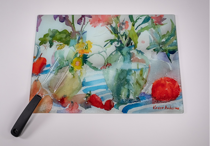 Japanese Garden - Glass Cutting Board – Inner Vision Studio