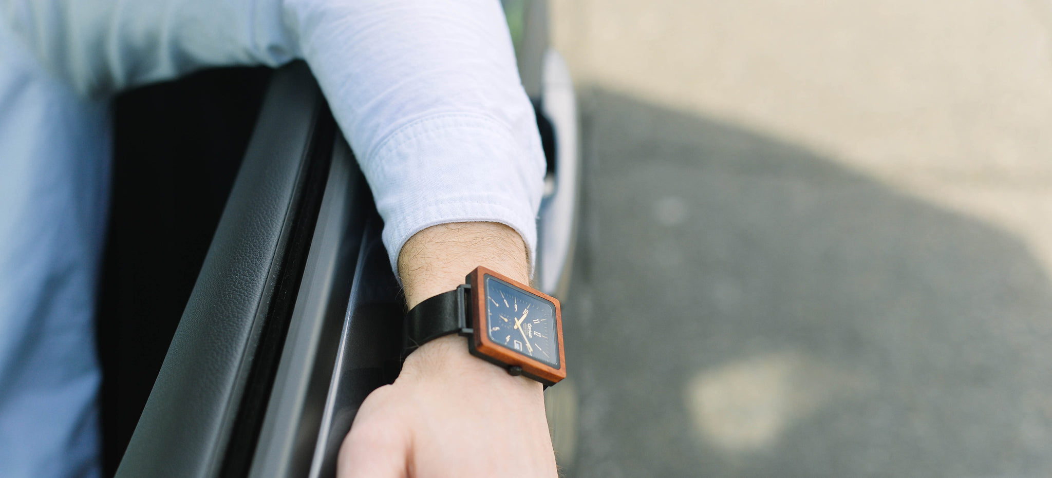 Tense Rectangle Wood Watches - The Brunswick Watch