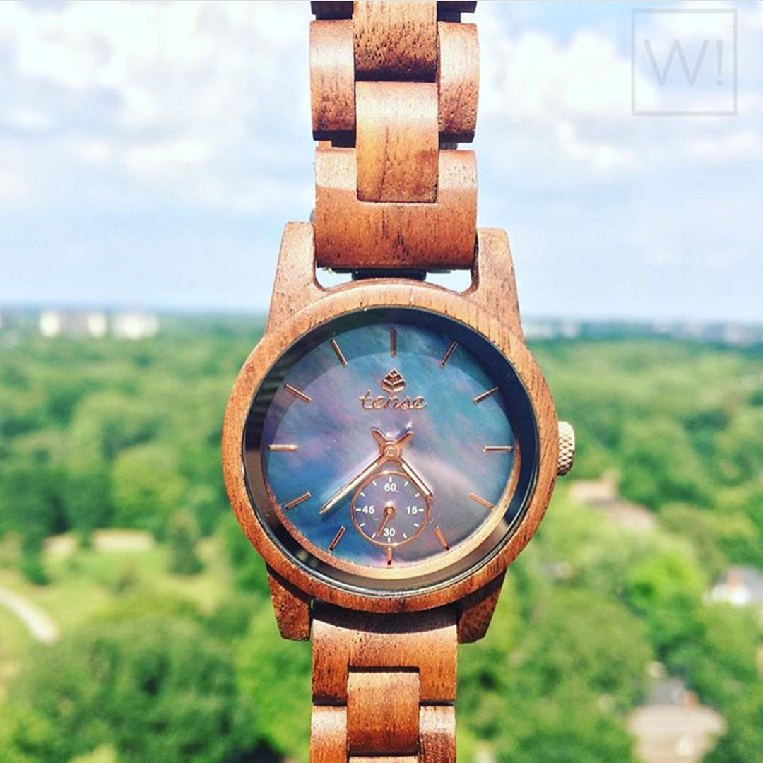 Small Hampton Wood Watch in Walnut Wood
