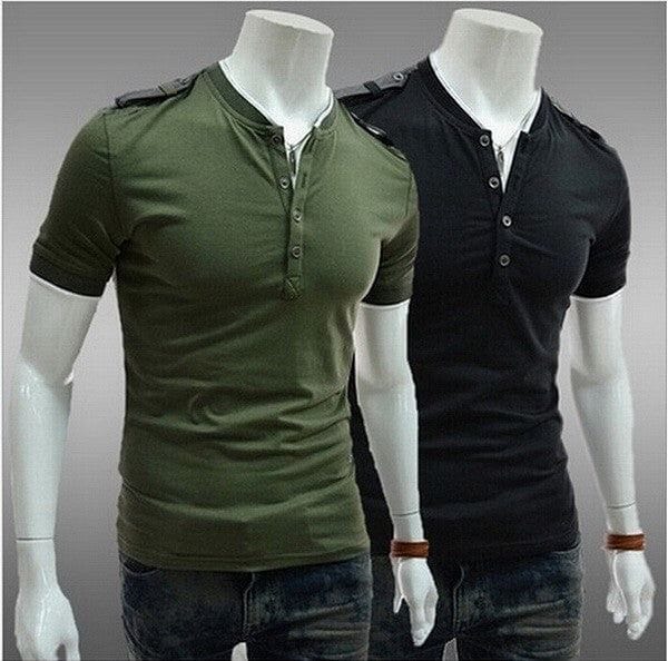 Short Sleeve Military style Henley Shirt – RCDCessentials