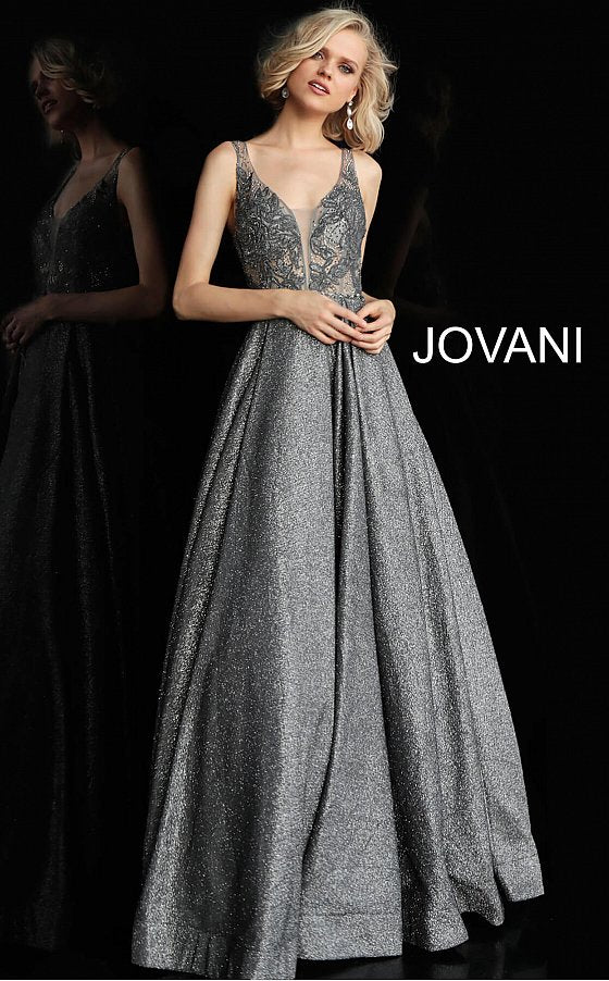 dark gray gown