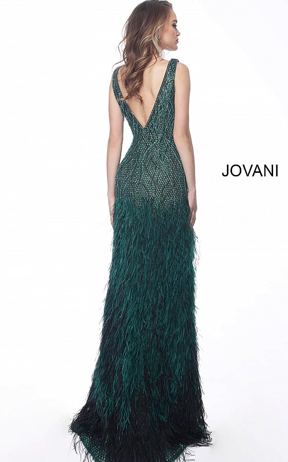 emerald evening gown