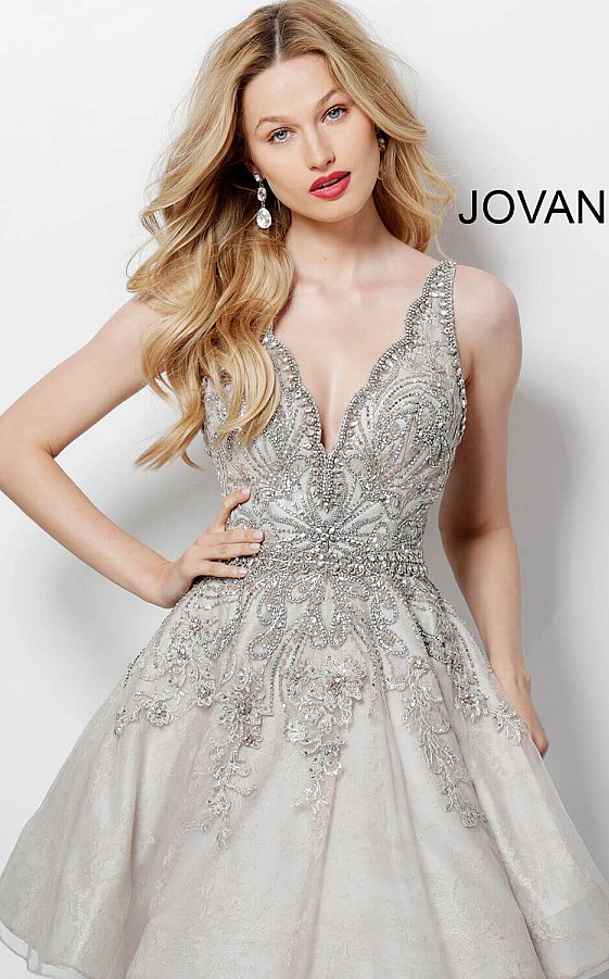 embroidered hoco dress