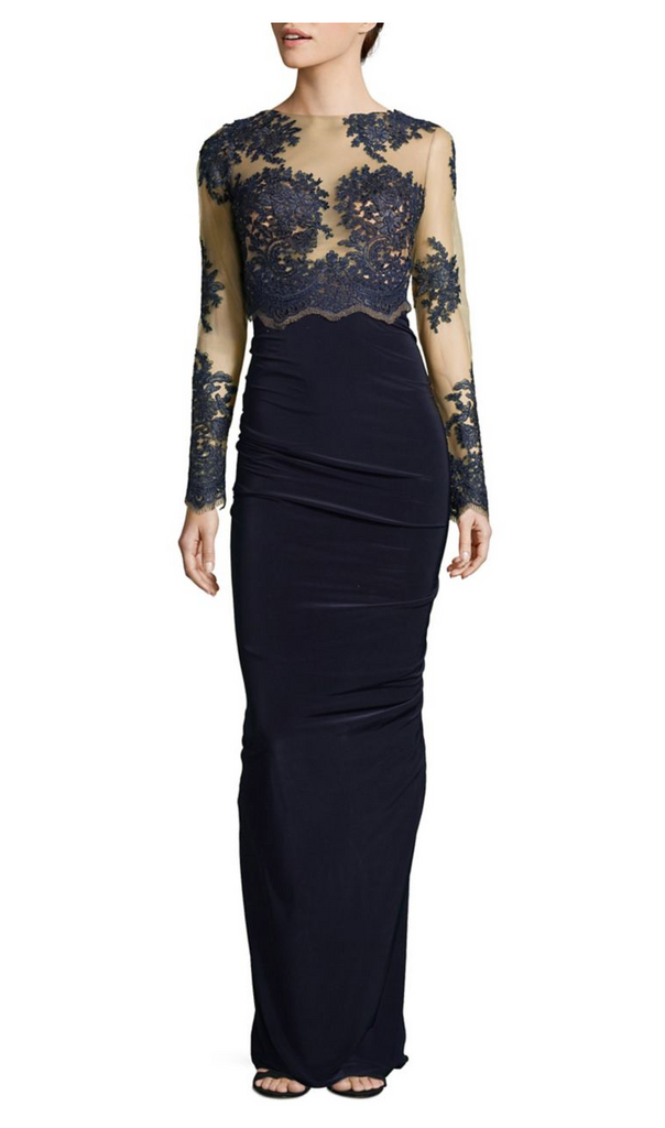 nicole bakti black lace dress