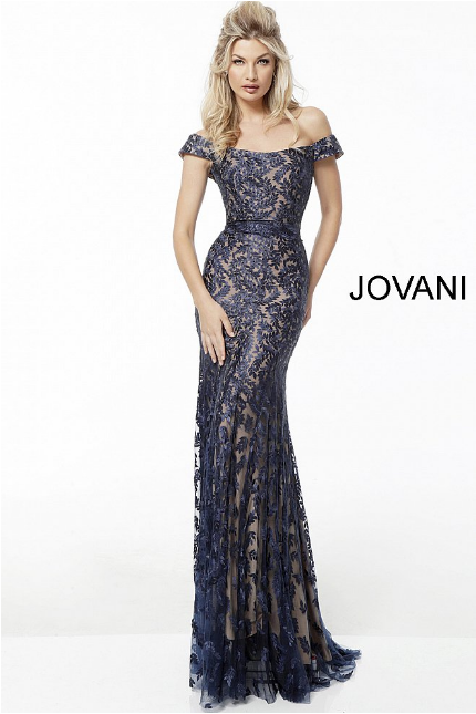 jovani navy dress