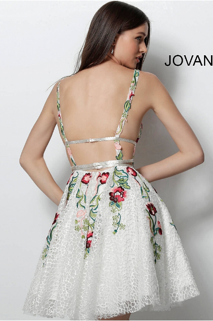 embroidered hoco dress