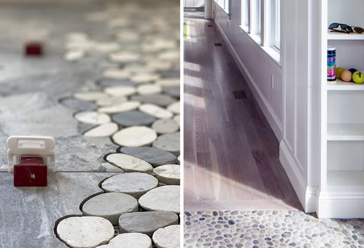 Beach Pebble Entryway Tile