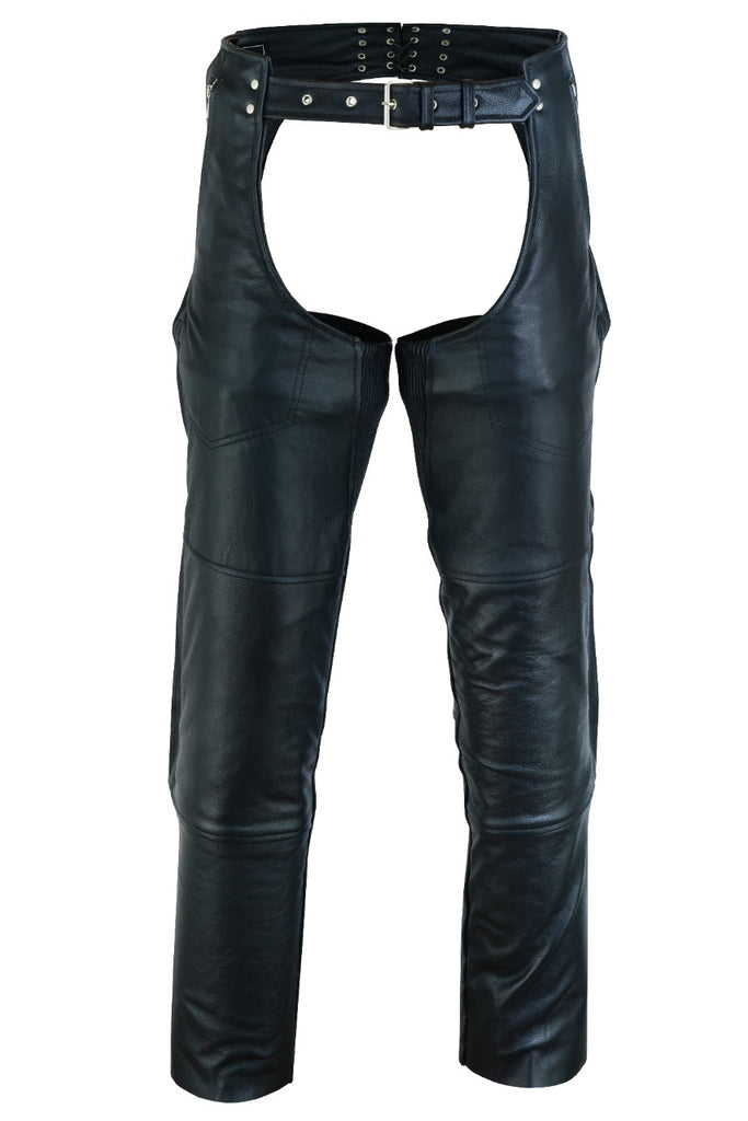 VL811 TG Four Pocket Top Grain Leather Chaps with Removable Liner ...