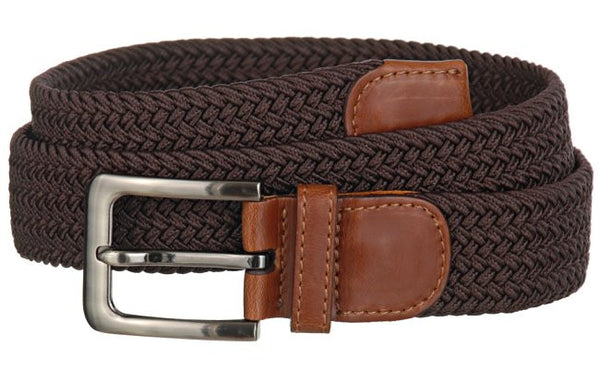 Wide Men&#39;s Leather Stretch Belt Wholesale 7001GBN – 0