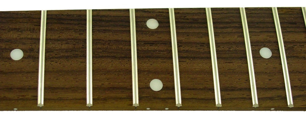 Rosewood fretboard. 