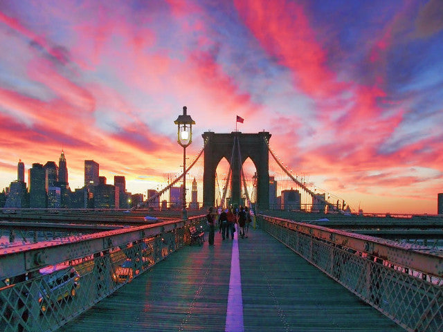 Tour Brooklyn Bridge Au Coucher De Soleil Dumbo Et