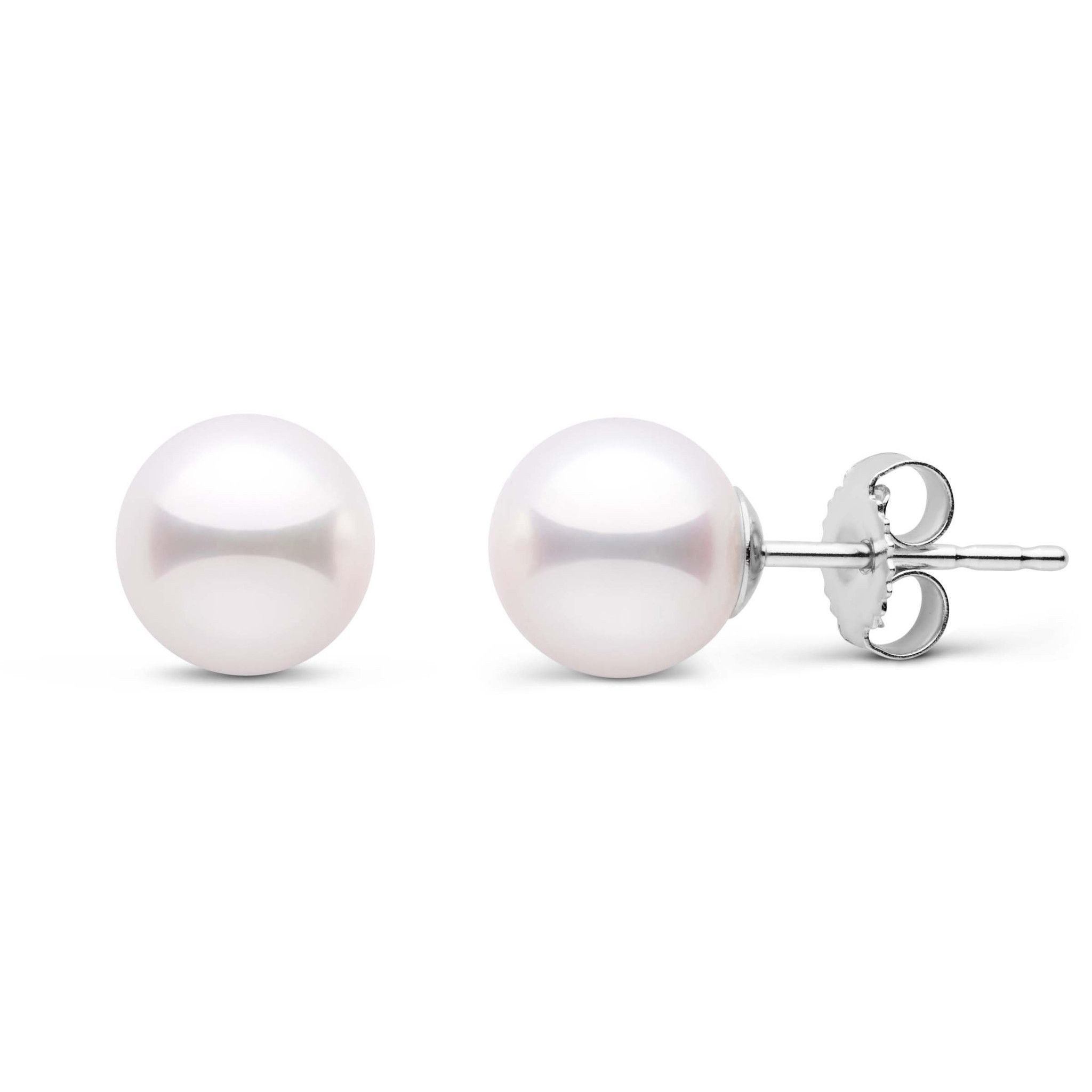 7.0-7.5 mm White Akoya AAA Pearl Stud 