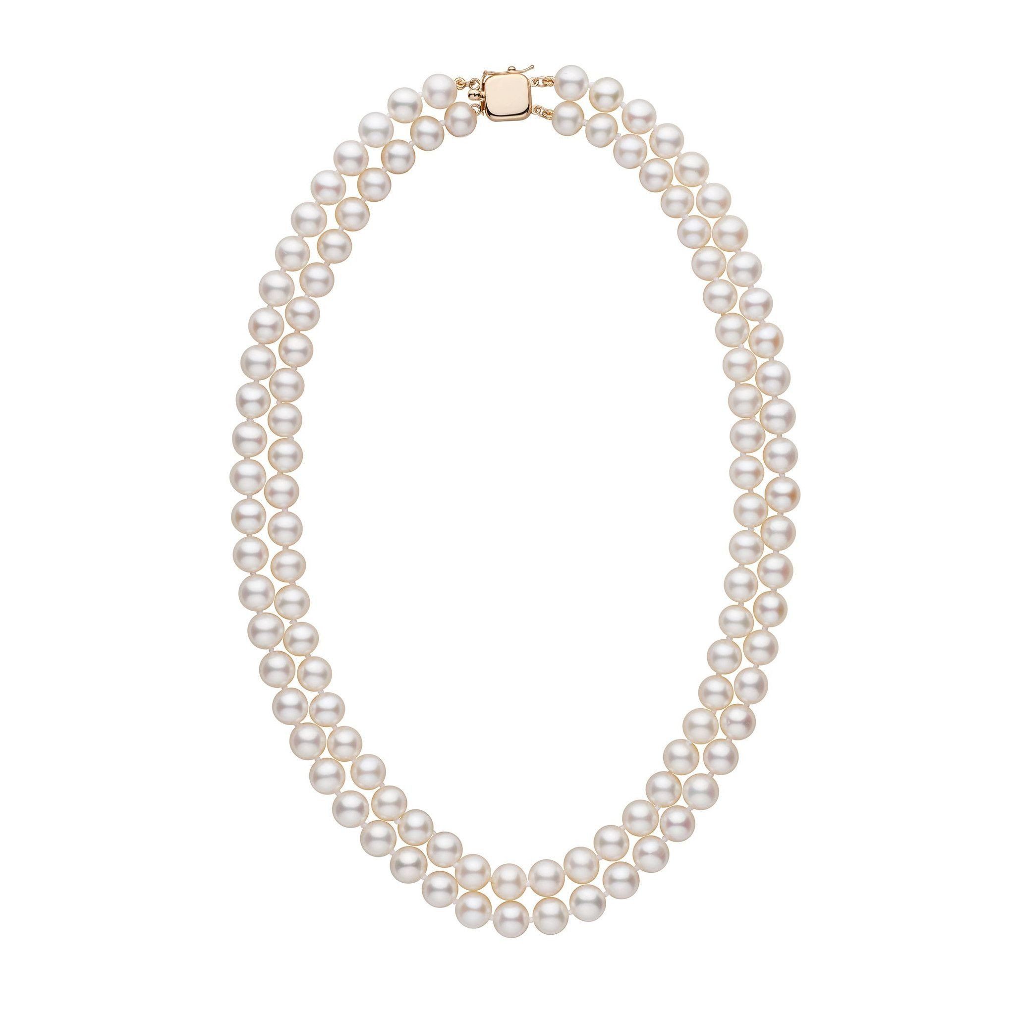 Double Strand Pearl Necklace | lupon.gov.ph