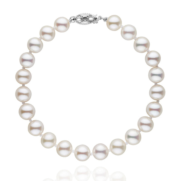 7.5-8.0 mm AAA White Freshwater Pearl Bracelet