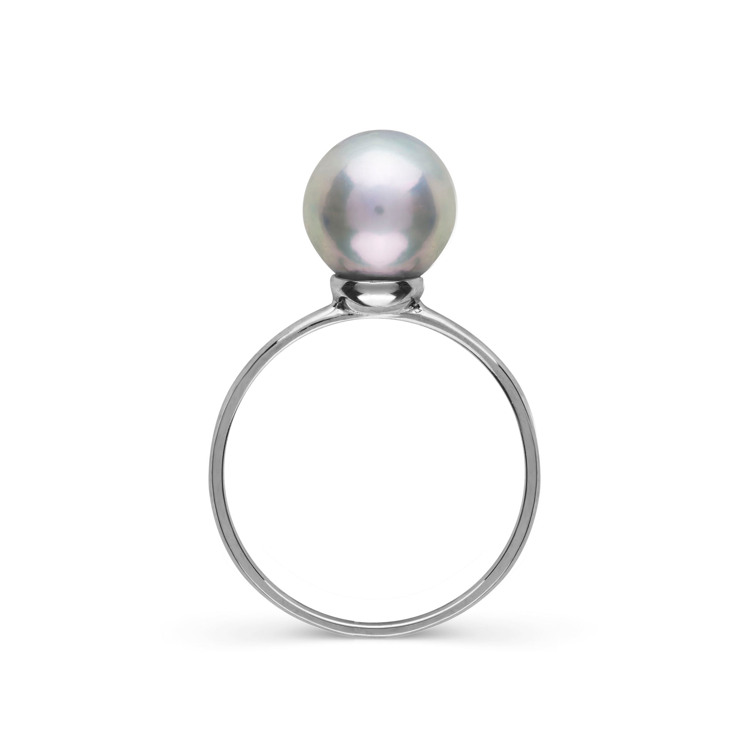 Embrace Collection Akoya Pearl Ring 14K Yellow Gold / 8 by Pearl Paradise