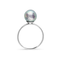 Classic Collection 8.0-9.0 mm Baroque Silver Akoya Pearl Ring