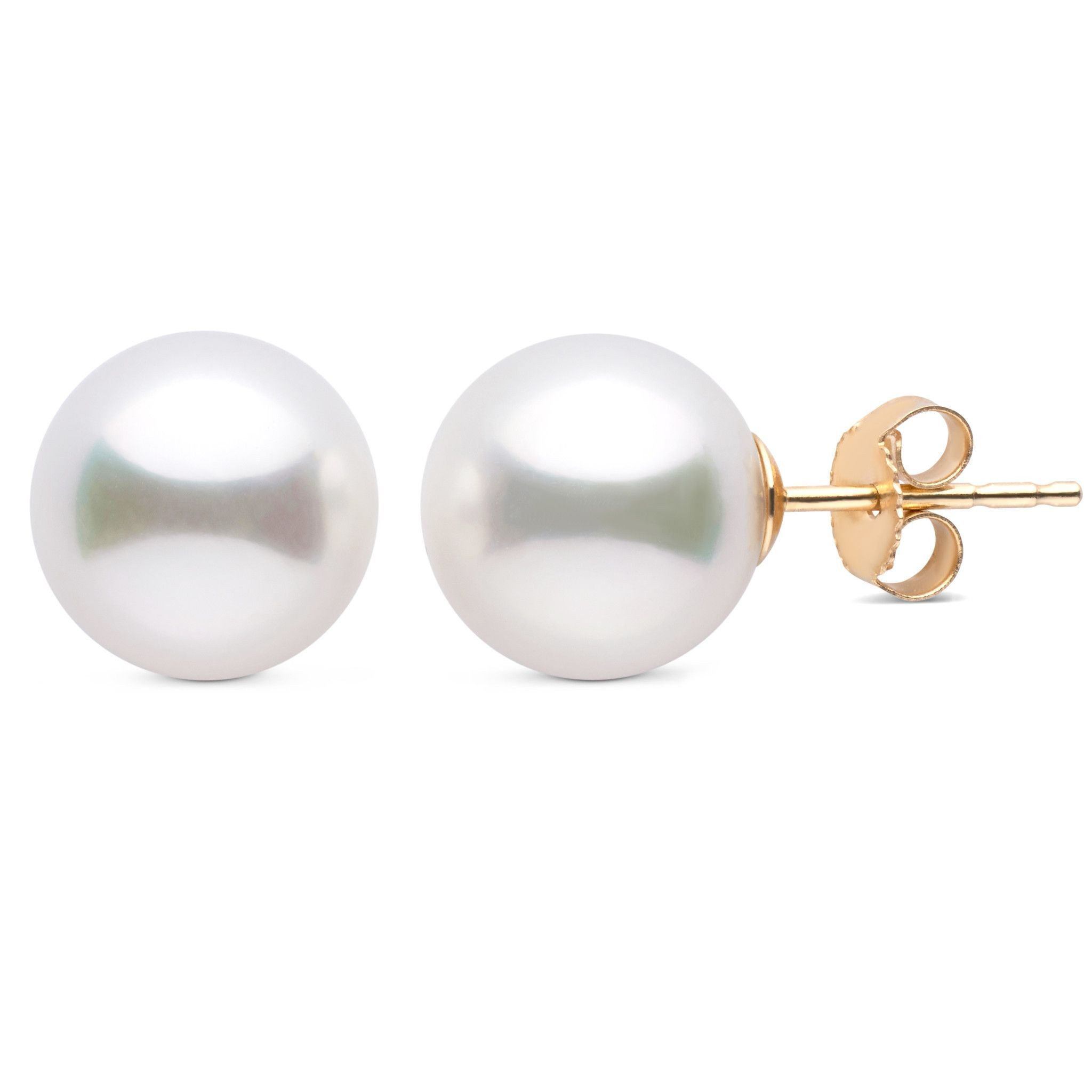 White South Sea Pearl & Diamond Dahlia Earrings - Pure Pearls