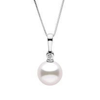 8.5-9.0 mm Akoya Pearl and Diamond Aspire Collection Pendant Rose gold