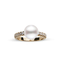 Decade Collection 9.0-10.0 mm White South Sea Pearl and Diamond Ring wg