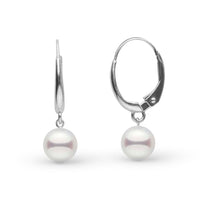 7.0-7.5 mm Akoya Pearl Muse Collection Earrings Yellow Gold