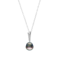 Petite Bar Collection 8.0-9.0 Tahitian Baroque Pearl Pendant Yellow Gold