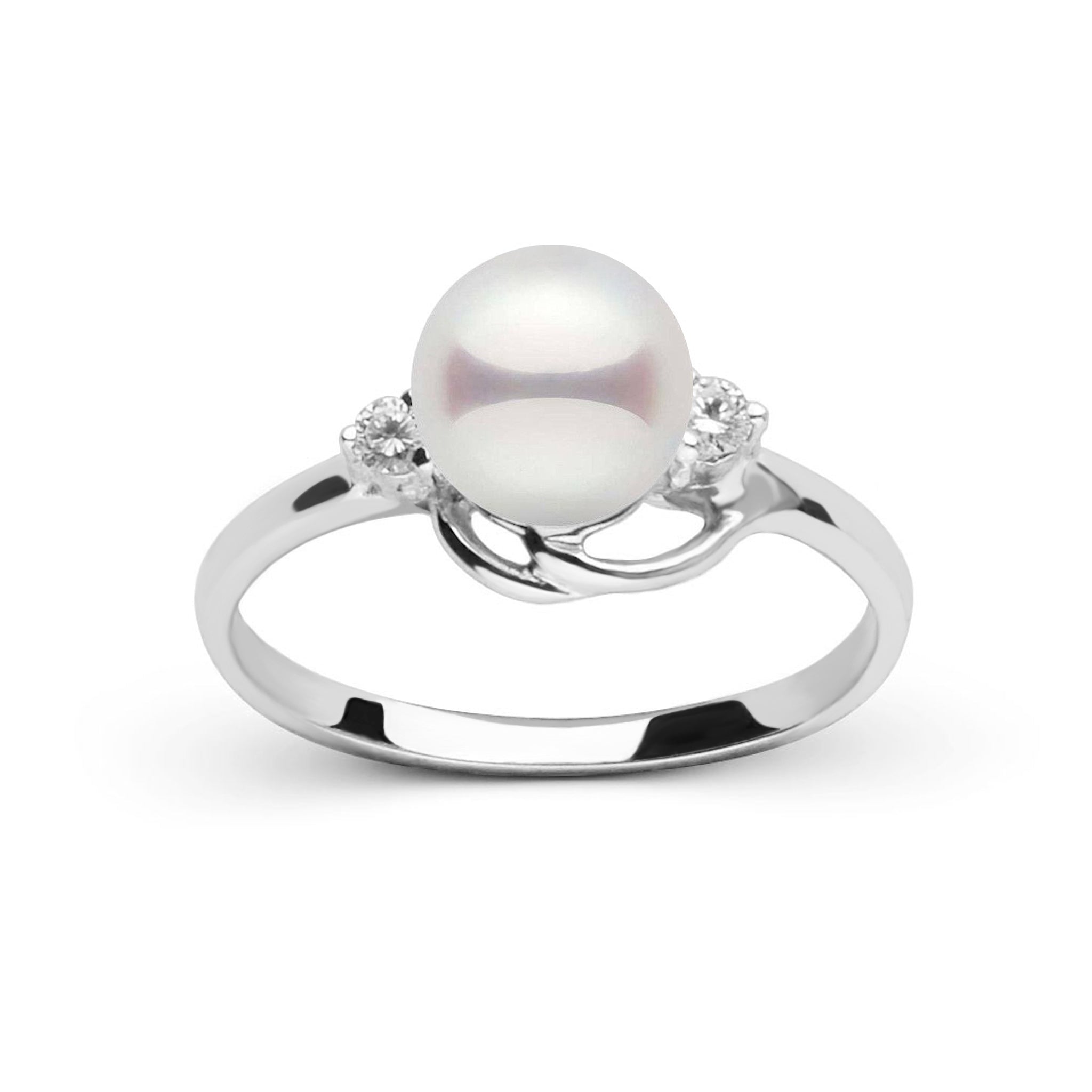 Embrace Collection Akoya Pearl Ring 14K Yellow Gold / 8 by Pearl Paradise