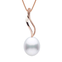 Wisp Collection 9.0-10.0 mm Drop White South Sea Pearl Pendant White Gold