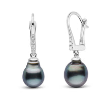 Allure Collection Tahitian Baroque 8.0-9.0 mm Pearl & Diamond Dangle Earrings yellow gold